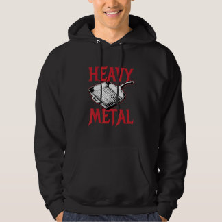 Heavy Metal Chef  Pun Humour Kitchen Staff Cook In Hoodie