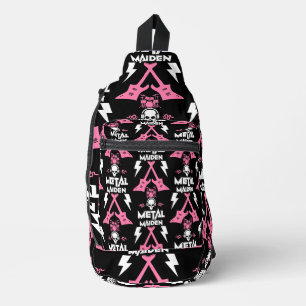 Heavy Metal Chick Music Fan Sling Bag