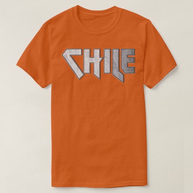 Heavy metal Chile T-Shirt (Design Front)