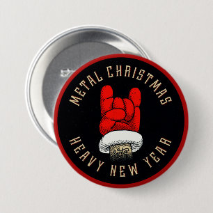 Heavy Metal Christmas 7.5 Cm Round Badge