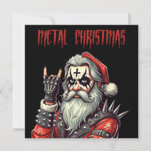 Heavy Metal Christmas Holiday Card