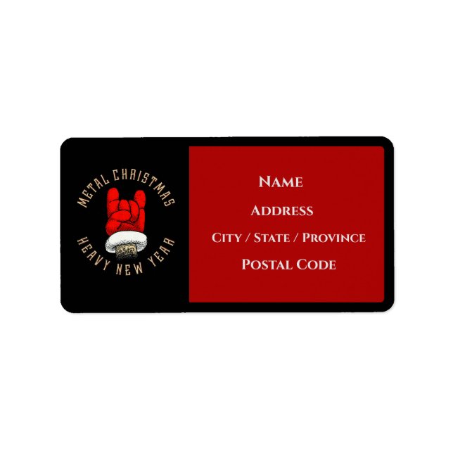 Heavy Metal Christmas   Label (Front)