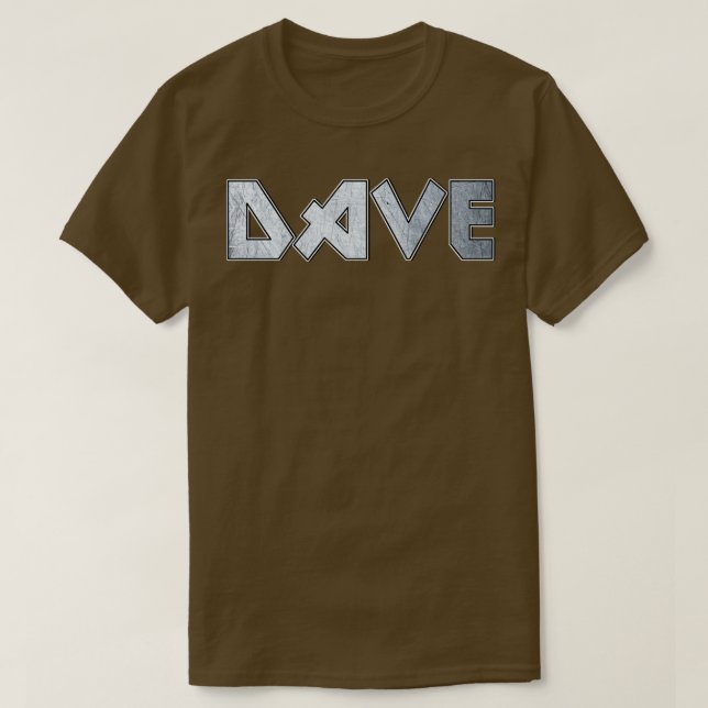 Heavy metal Dave T-Shirt (Design Front)