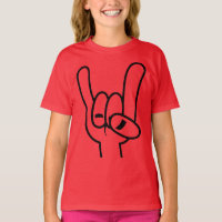 Heavy Metal Devil Horns Black Line