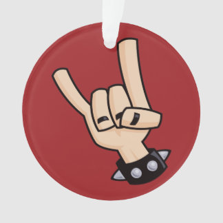 Heavy Metal Devil Horns Ornament