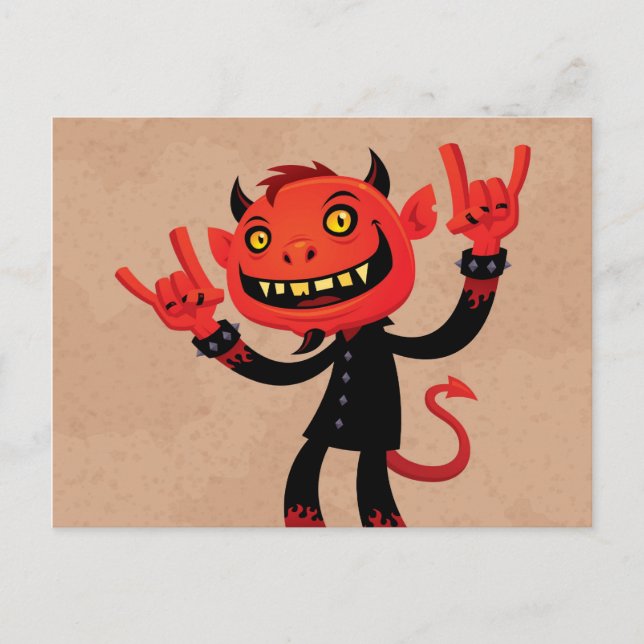 Heavy Metal Devil Postcard (Front)
