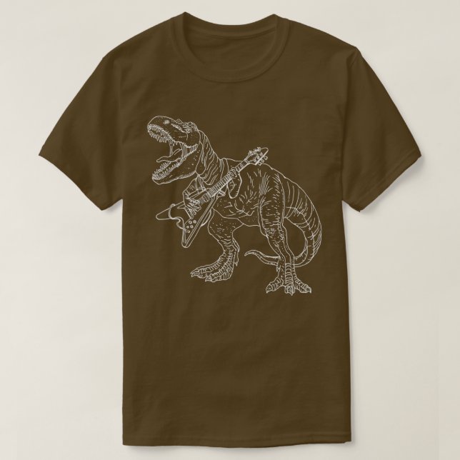 Heavy metal dinosaur graphic style for tattoo and  T-Shirt (Design Front)