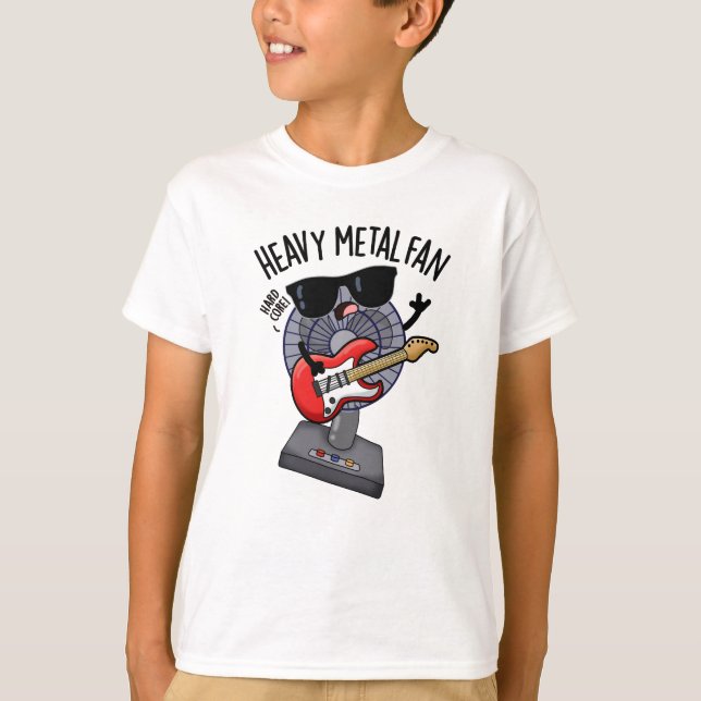 Heavy Metal Fan Funny Music Pun  T-Shirt (Front)