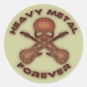 Heavy Metal Forever Classic Round Sticker