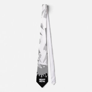 Heavy Metal Grunge Rock Design Tie