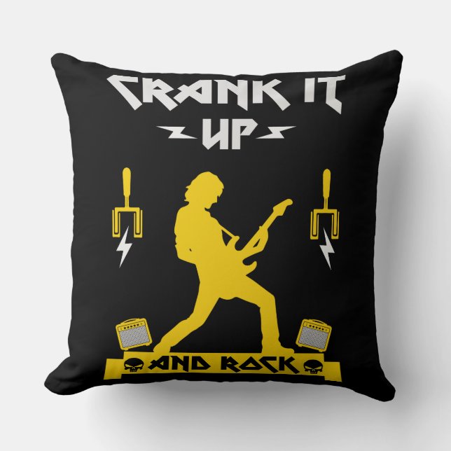 Heavy Metal Guitar Legend Cushion (Front)