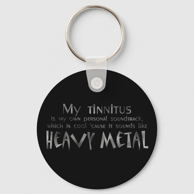 Heavy Metal Hearing Keychain (Front)