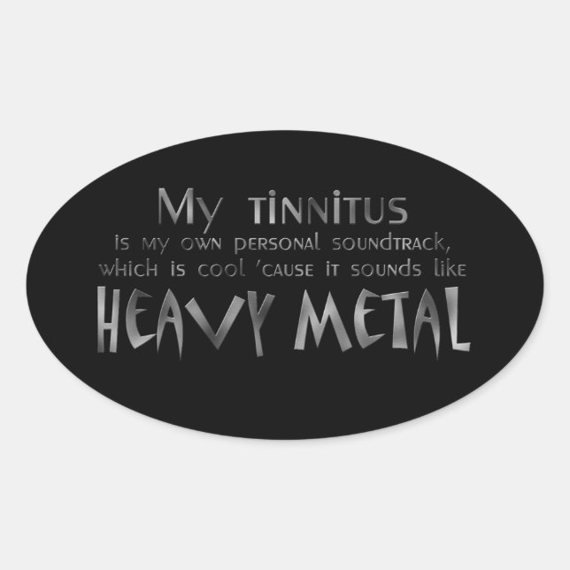 Heavy Metal Hearing Stickers (Front)