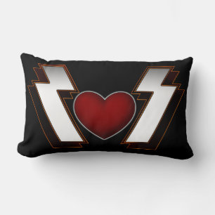 Heavy Metal Heart Lumbar Cushion