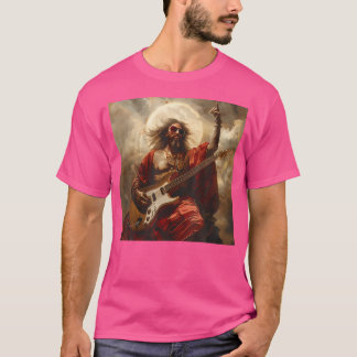 Heavy Metal Jesus Christ Guitar T-Shirt