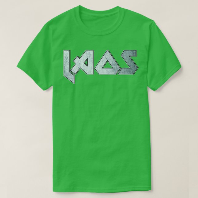 Heavy metal Laos T-Shirt (Design Front)
