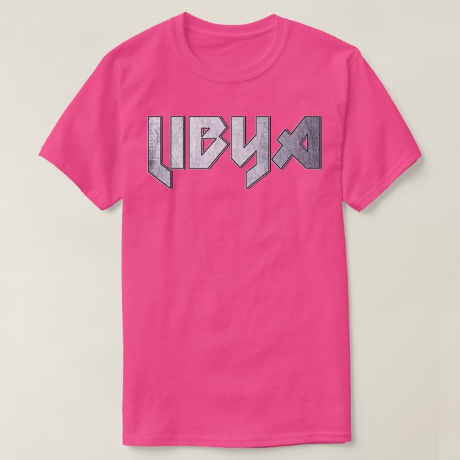 Heavy metal Libya T-Shirt (Design Front)
