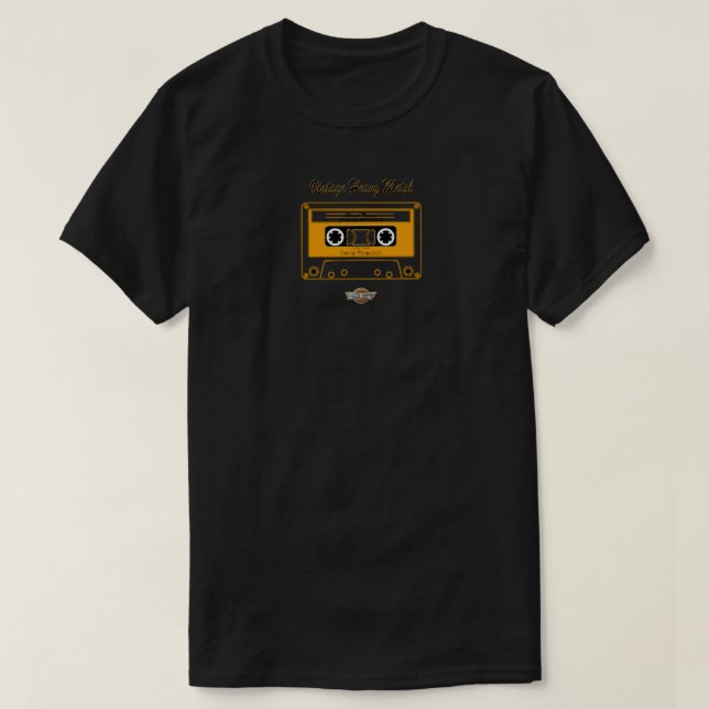 heavy metal metal cassette T-Shirt (Design Front)