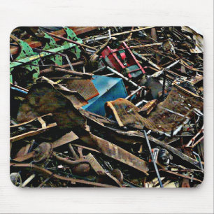 Heavy Metal Mountain Urban Grunge Mouse Pad