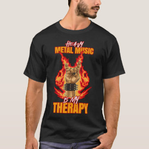 Heavy Metal Music Is My Therapy T-Shirt