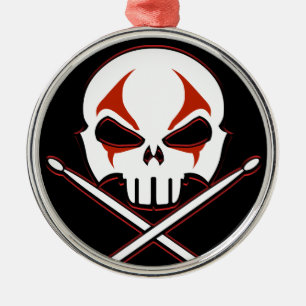 Heavy Metal Ornament Rock & Roll Drummer Ornament