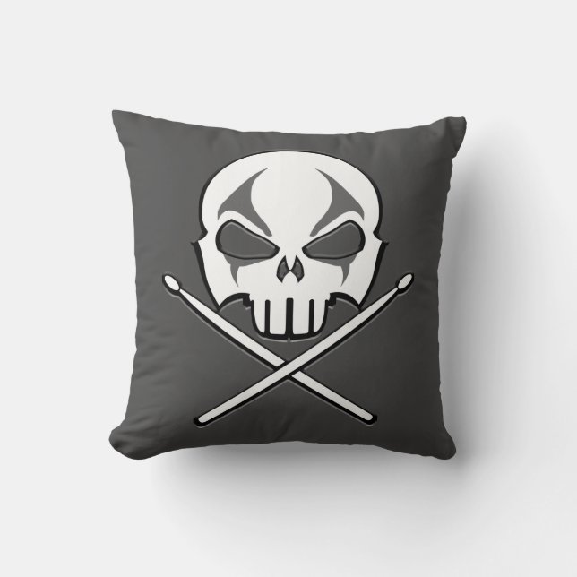 Heavy Metal Pillows Rock & Roll Drummer Pillows (Front)