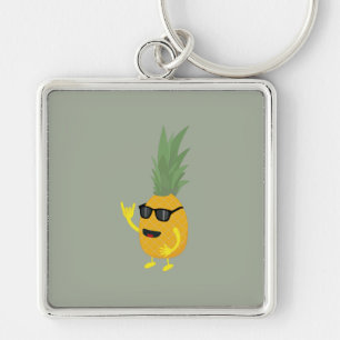 Heavy Metal Pineapple Key Ring