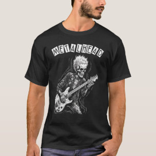 Heavy Metal Punk Rock N Roll Skeleton Guitarist Me T-Shirt
