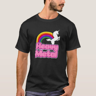 Heavy Metal Rainbow Halloween Unicorn Rock Concert T-Shirt