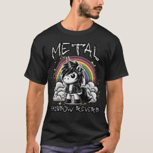 Heavy Metal Rainbow Reverb Kawaii  Aesthetic Anime T-Shirt