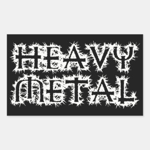 Heavy Metal Rectangular Sticker