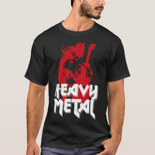 Heavy Metal Rock Guitar Player T-Shirt