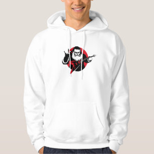 Heavy Metal Santa Claus Playing Guitar Hoodie