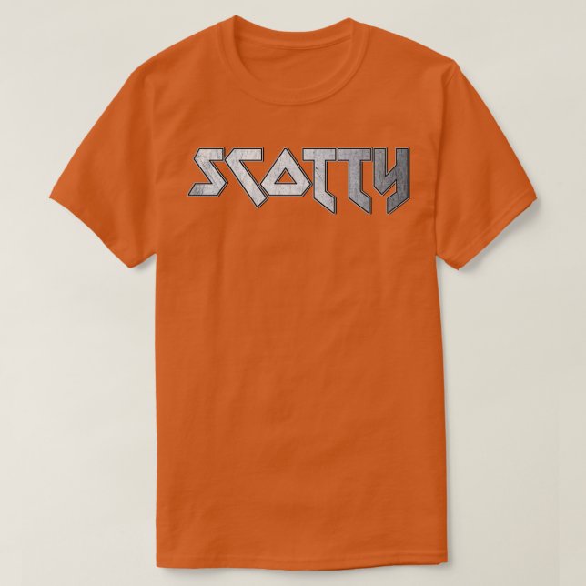 Heavy metal Scotty T-Shirt (Design Front)