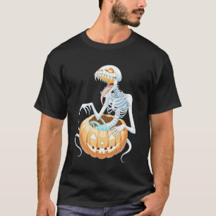 Heavy Metal Skeletons and Skulls Halloween Art T-Shirt