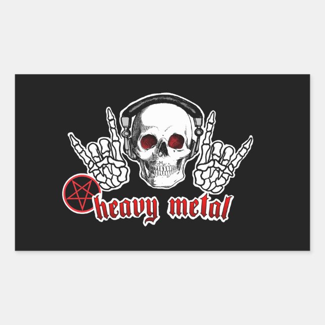 HEAVY METAL SKULL STICKERS (Front)