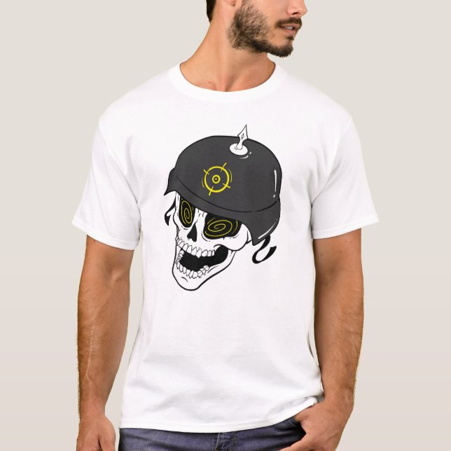 Heavy Metal Skull  T-Shirt (Front)