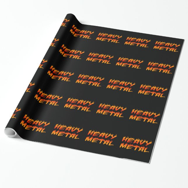 Heavy Metal Wrapping Paper (Unrolled)