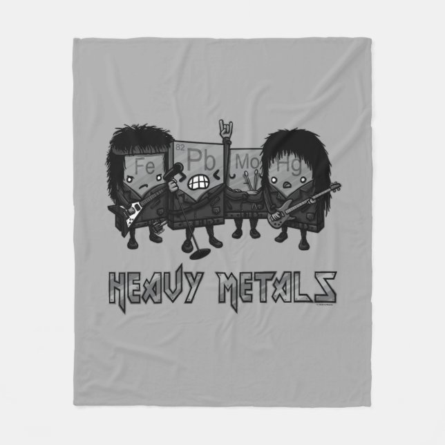 Heavy Metals Fleece Blanket (Front)