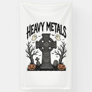 Heavy Metals Halloween Graveyard Vector Design_1 Banner