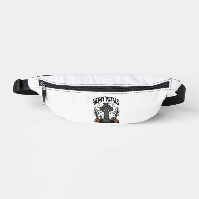 Heavy Metals Halloween Graveyard Vector Design_1 Bum Bags (Front)