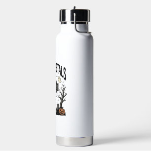 Heavy Metals Halloween Graveyard Vector Design_1 Water Bottle