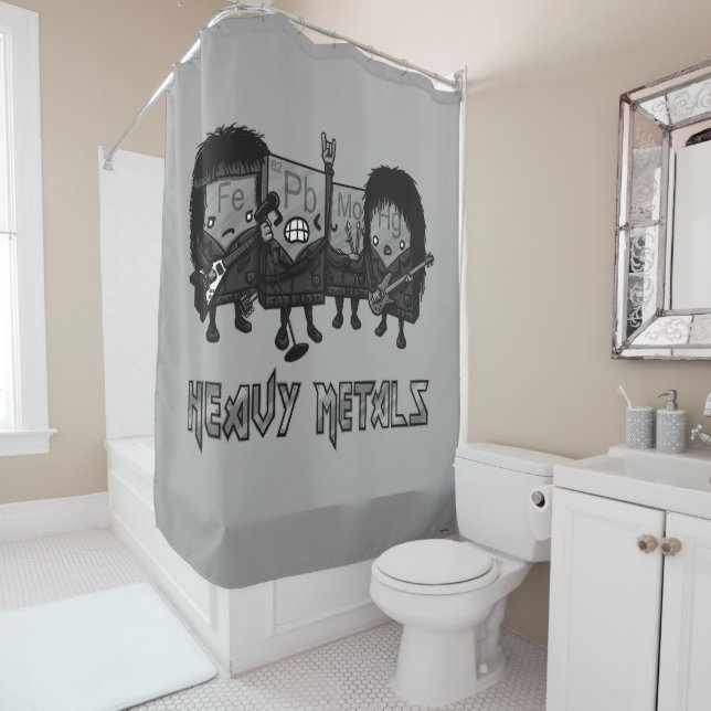 Heavy Metals Shower Curtain (In Situ)