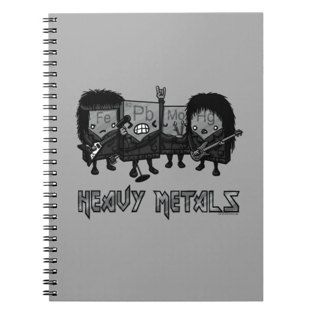 Heavy Metals Spiral Notebook (Front)