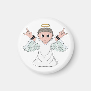Heavy Music Loving Angel Magnet