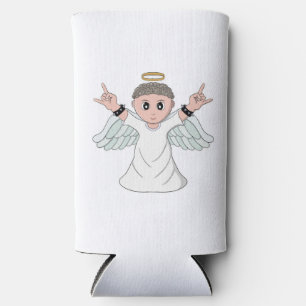 Heavy Music Loving Angel Seltzer Can Cooler