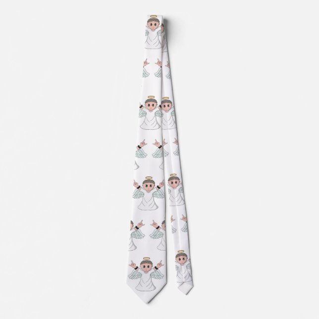 Heavy Music Loving Angel Tie (Front)