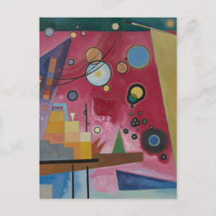 Heavy Red by Wassily Kandinsky Postcard