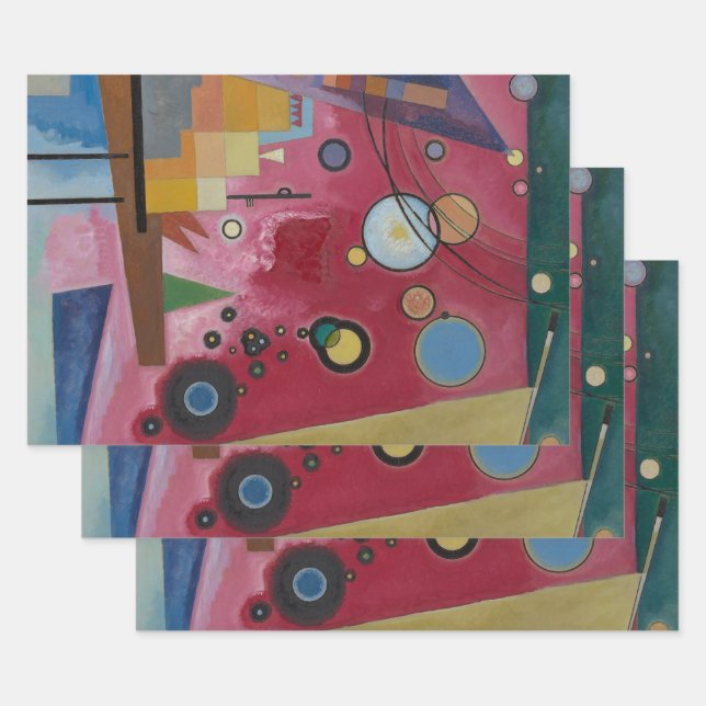 Heavy Red by Wassily Kandinsky Wrapping Paper Sheet (Set)