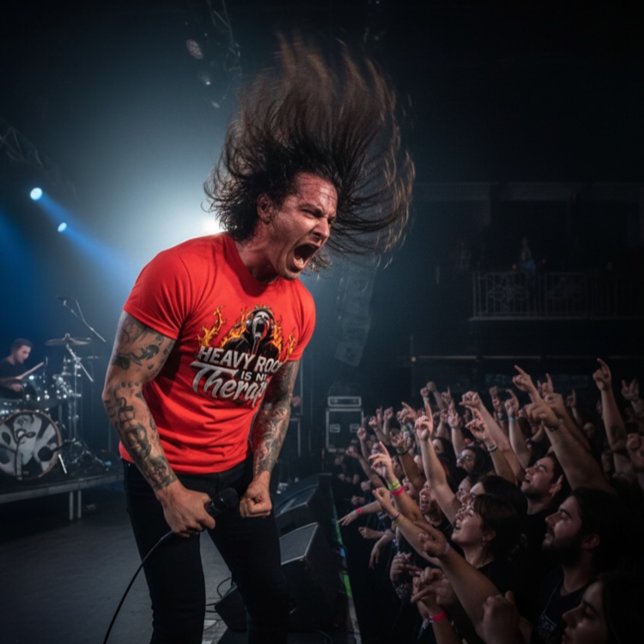 Heavy Rock Is My Therapy T-Shirt (Creator Uploaded)